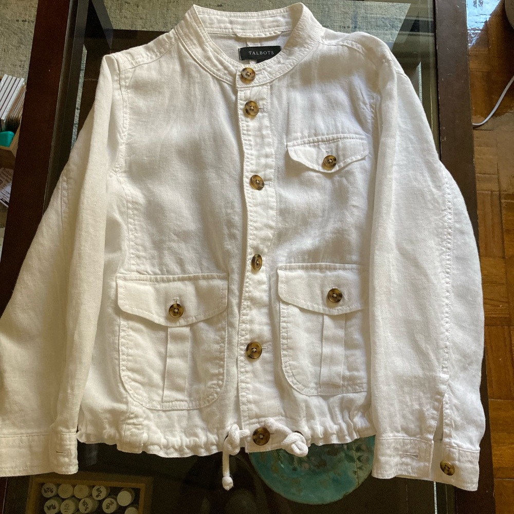 Talbots Classic White Blazer